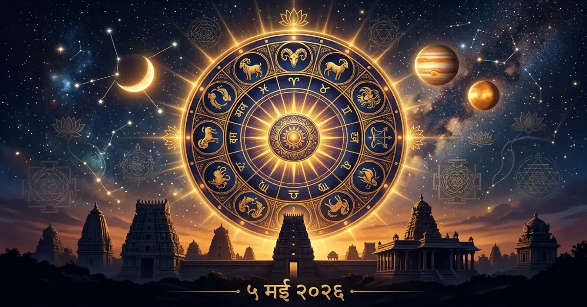 Daily Horoscope May 5 2026 - ವೈದಿಕ ಜ್ಯೋತಿಷ್ಯದ ಪ್ರಕಾರ ಇಂದಿನ 12 ರಾಶಿಗಳ ಸಂಪೂರ್ಣ ಭವಿಷ್ಯ