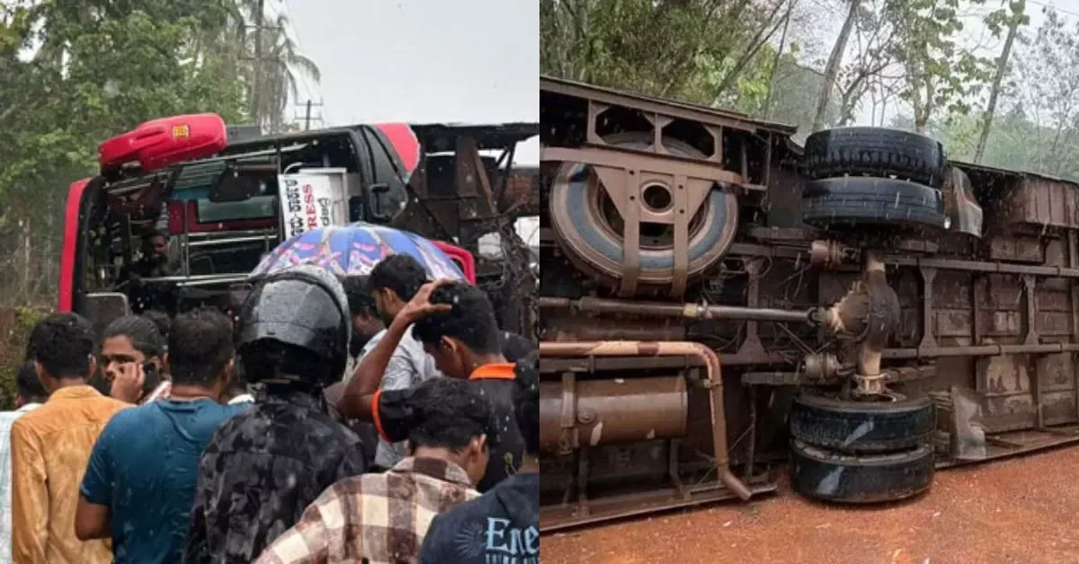 Bus Accident Moodbidri: ಖಾಸಗಿ ಬಸ್ ಬಾನಡ್ಕ ಬಳಿ ಪಲ್ಟಿ - ಹಲವು ಪ್ರಯಾಣಿಕರಿಗೆ ಗಾಯ
