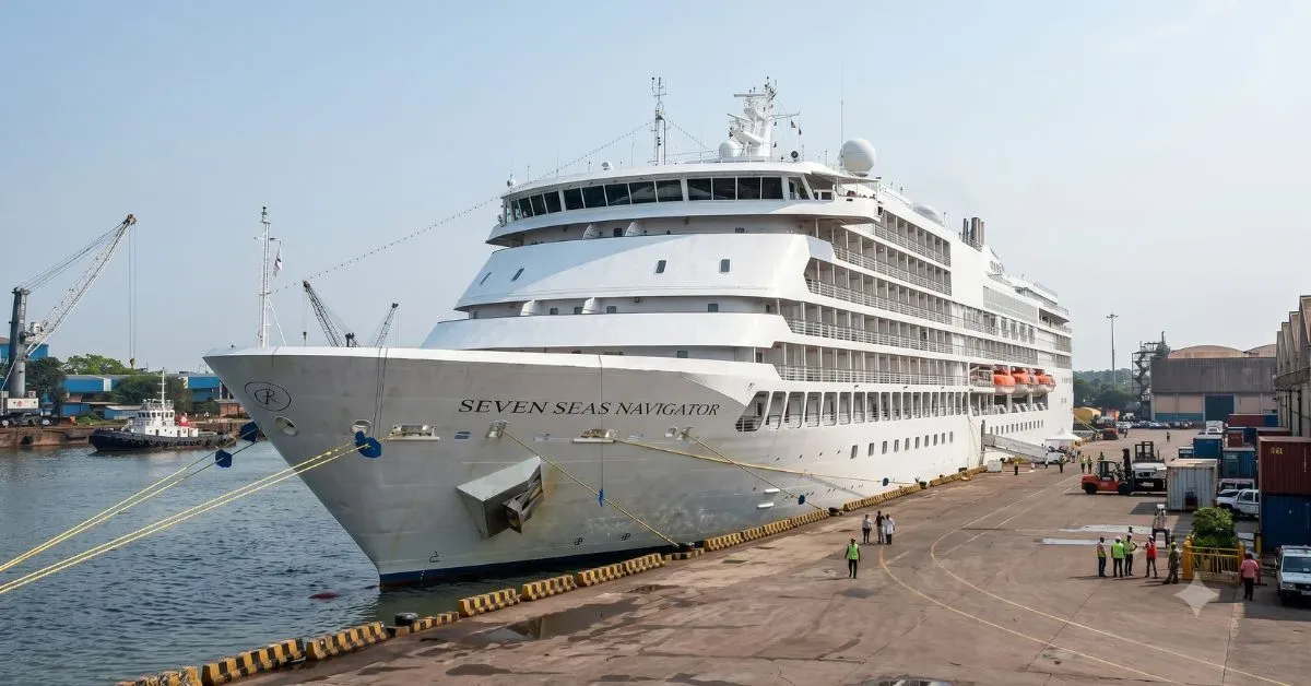 ms seven seas navigator arrives new mangalore port